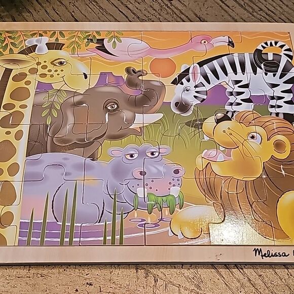 Wooden jigsaw puzzle animals Melissa & Doug - Picture 3 of 6